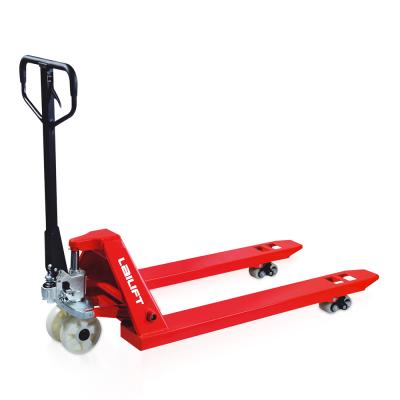 China 3 Ton Weight Capacity Portable Roller Pallet Jack High Lift Truck 520*1150mm for sale