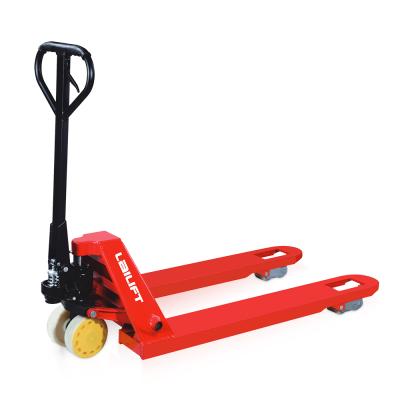 China 5000kg 5ton Hydraulic Nylon Wheels Hand Pallet Jack Truck 550*1200mm for sale