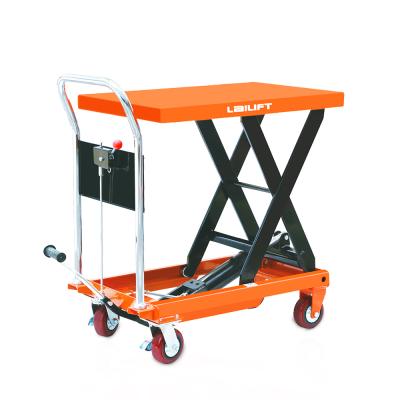 China Material Handling Equipment Manual Pusher 500kg Mechanical Hand Hydraulic Trolley for sale