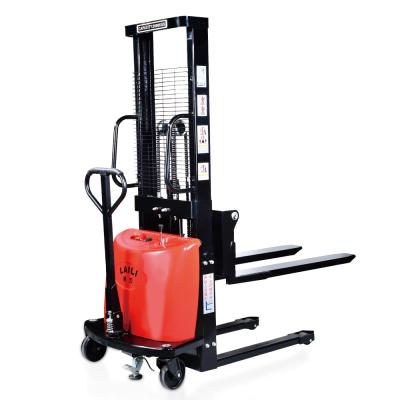 China Material Handling Equipment China Easy Used 2 Ton Semi Electric Double Mast Pallet Stacker for sale