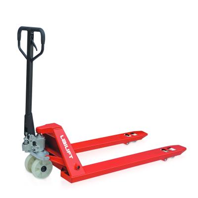 China PU/Nylon/Rubber 2500kg hand pallet truck/2.5 ton hand pallet truck for sale