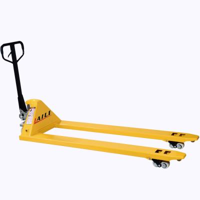 China PU/Nylon LAILI 2ton Long Hand Pallet Truck Forks China for sale