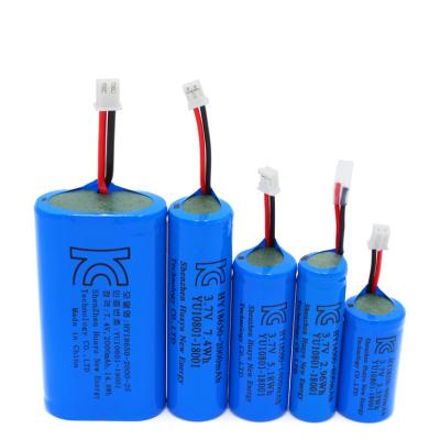 China Premium High Quality Flat Top / Button Rechargeable Battery Custom With 3.7v Wire And Connector Pack 12V 24V 36V 48V 72V 18650 Lithium Ion Battery Pack for sale