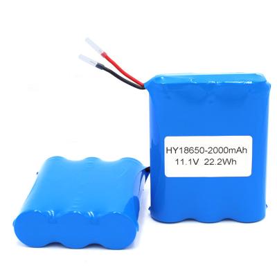 China Top Fast Delivery Flat/Button 11.1v 2200mah Li-ion 18650 Battery Pack For Robot Vacuum Cleaner for sale