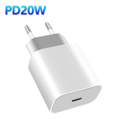 China Fast Mobile Phone/Ipad/Camera/PDA/MP3 Charger Usb Type C PD 20w Usb PD Charger For Phone 13 for sale