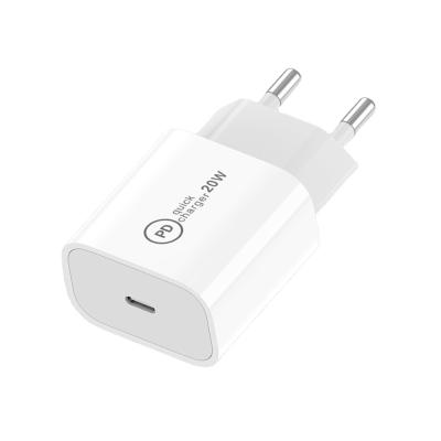 China High Quality PD 18W 20W USB Wall Charger EU Fast Charging Type Mobile Phone/Ipad/Camera/PDA/MP3 USA C Cable Power Adapter For iPhone Charger for sale