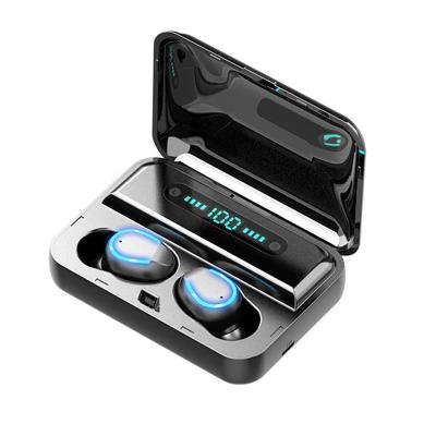 China TWS Earphones audifonos f9-5 TWS 5.0 (True Wireless Stereo) Mini Radio With 2000mAh Charging Sports Gaming Headset With LED Display Earphone for sale