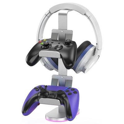 China Controller Holder, Game Controller RGB Rack Gaming Headset Stand for Series X S/Xbox one/PS5/PS4/NS/PC/Xbox Headset C-STAND for sale