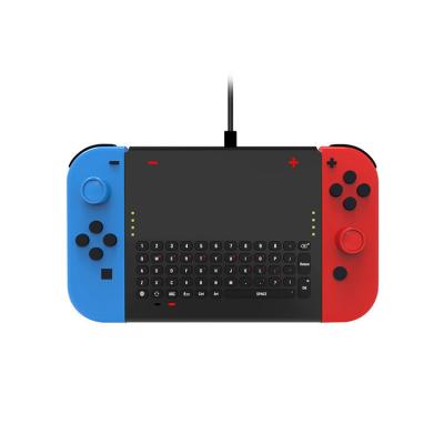 China Portable 2.4G Wireless Keyboard Gamepad Chatpad Message Keyboard For Nintendo Switch Joycon Controller With LED Indicator 19.5X10.8X3.5cm for sale