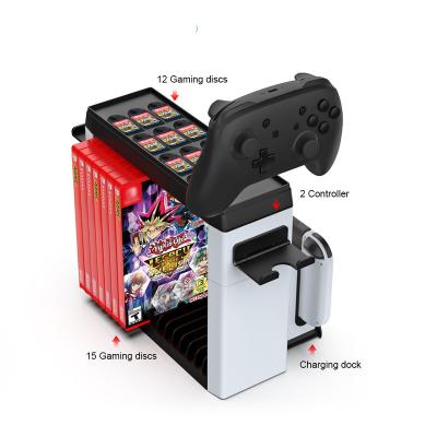 China Multifunctional Storage Holder for Nintendo Switch Controller, Joycon Game and Console, Game Discs and Cards TNS-19051 for sale