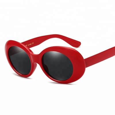 China Fashion Sunglasses Wholesale OEM Oval PC Lens UV400 2019 Vintage Sunglasses For Women Men for sale