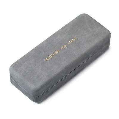 China Glass Square Box Myopia Tin Box Eyewear Case Pouch Glasses Optical Eyewear Glasses Box High Quality Leather Case for sale