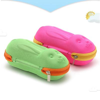 China Multicolor Customized Fiber Box Rabbit Mirror Box Children's Glasses Fiber Wholesale for sale