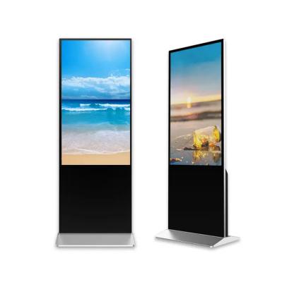 China 65inch 55 Inch 43 Inch 4K Touch Screen Indoor Flat Panel Floor Standing Digital Signage For Indoor Reception for sale