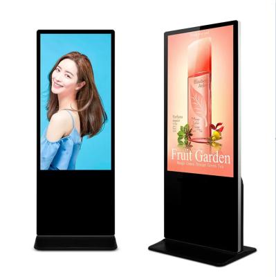 China Indoor Floor Standing Multi-touch Display 55 Inch Player 4K Resolution Digital Signage for sale