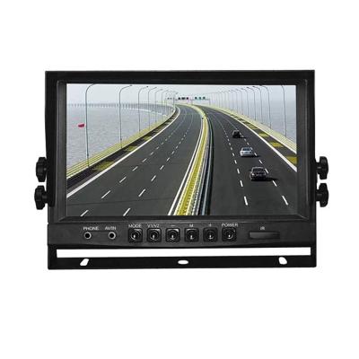 China Heavy Duty Vehicles 9 Inch Rear View Car LCD Monitor Quad Screen Slot Monitor For Heavy Duty Truck And Bus for sale