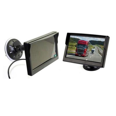 China Universal car 5 inch standalone rearview car monitor reversing display with suction cups bracket for sale