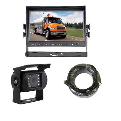 China Heavy Duty Vehicles Such As Buses 7 Inch Quad Monitor Back View Reversing Camera System 4CH Split Car Monitor System For Bus Truck Trailers for sale