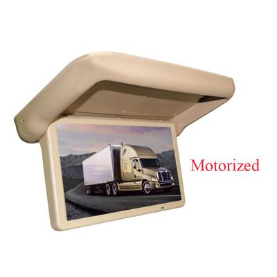 China AV1 19 Inch Motorized Flip Down Auto Car Monitor Ovehead Roof Mount Car Monitor LCD Monitor for sale