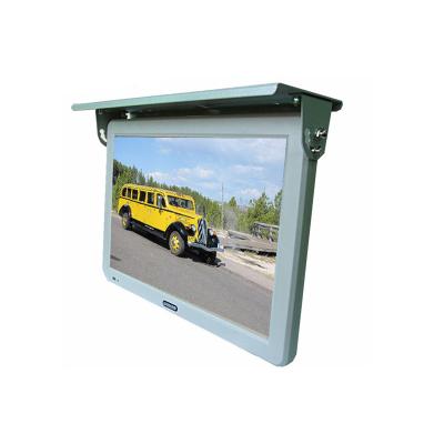 China AV1 19 Inch 24v Roof Mount Car Monitor Uncelling Car LCD Display Aerial Flip Down Monitor for sale