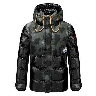 China Camouflage Waterproof Custom Mens Padded Coats Bubble Stripper Jacket Winter Warm Men's Jacket for sale