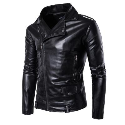 China Custom Made Mens Jacket PU Leather Jackets Men Waterproof Plus Size Jacket for sale