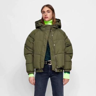 China Custom Popular Design Short Hood Jacket Women's Breathable Women Coat for sale