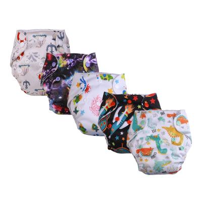 China Wholesale Newborn Washable Reusable Baby Printed Cloth Diaper for Boys and Girls Baby Cloth Diaper for sale