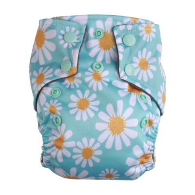 China Wholesale Custom Reusable Newborn Diapers Printed Cloth Waterproof Organic Baby Diaper Washable Cheapest for sale