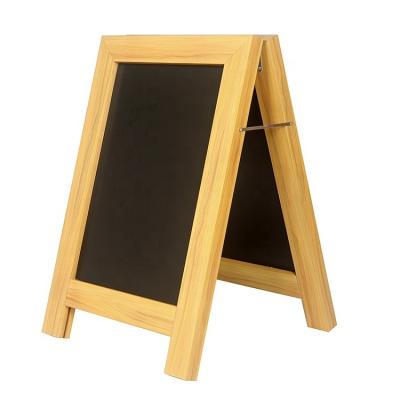 China Handmade Office Sign Board Vintage Wooden Metal Customized Anti Wind Outdoor Advertising Wood Frame Decorative Chalkboard for sale