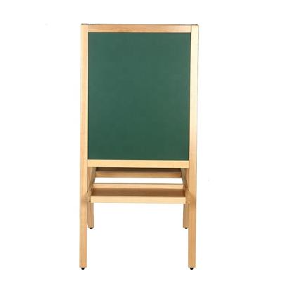 China DIY Bulletin Boards With Wood Frame Mobile Office Green Blackboard Training School Folding Magnetic Boards for sale