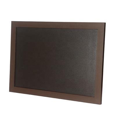 China Deocrative Cork Board Wood Black Classic Art Wall Mounted Wooden Frame Wall Mounted Chalk Writing Notice Board for sale