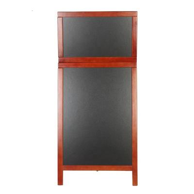 China Free Standing Wooden Chalkboard Chalkboard Wooden Chalkboard With Hooks 65inches for sale