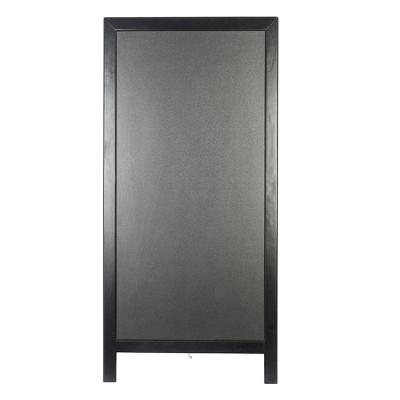 China Custom Free Standing Sidewalk Display Rectangle Shape Panel Sign Board Movable Variable Aluminum Frame With Double Sided for sale