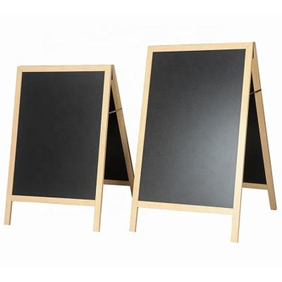 China Handmade Sign Board Sheets Teak Waterproof Outdoor Anti Wind Painted Aluminum Alloy Chalkboard Customize A Frame Chalkboards for sale