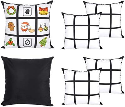 China DIY Sublimation Blanks Anti-static Blank 9 Panel Pillow Cover For Sublimation Blank Transfer for sale