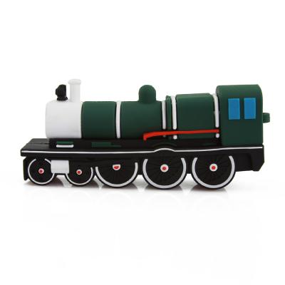 China Custom Silicon PVC 3D 2D Train Train U Disk Pen Drive USB Flash Drive for sale