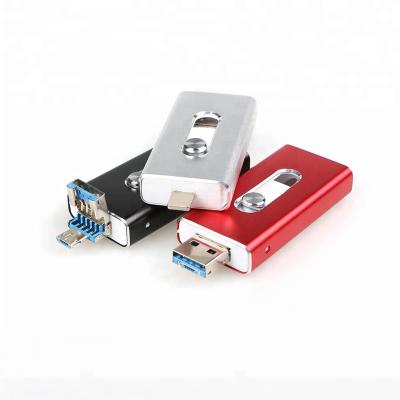 China Gitra USB 16G 32G 64G Metal USB External Memory With 3In1 OTG USB Drive Memory Flash Stick For Phone for sale