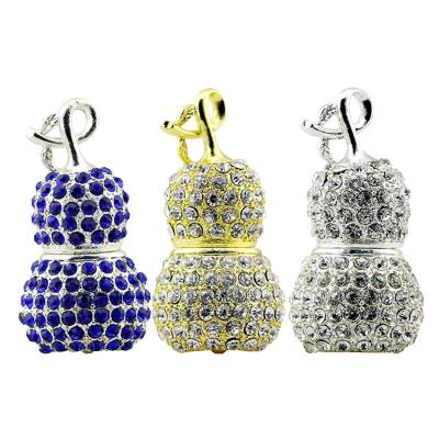 China Metal Diamond Gourd Jewelry USB Flash Drive 8GB 16GB Memory Disk for sale