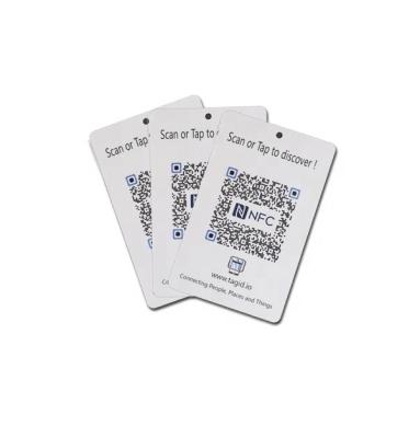 China 13.56mhz access control rfid id card scan qr code rfid card printing for sale