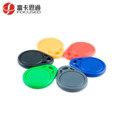 China ABS Silkscreen Print ISO14443A 13.56MHz RFID MIFARE Key FOB Tag for sale