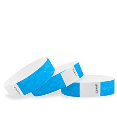 China Durable Custom Printed Concert Event NFC Disposable Paper Wristbands for sale