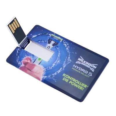 China Reusable Business Gift Customized Logo Printing USB To Flash High Quality USB Flash Drive Plastic Key Credit Card for sale