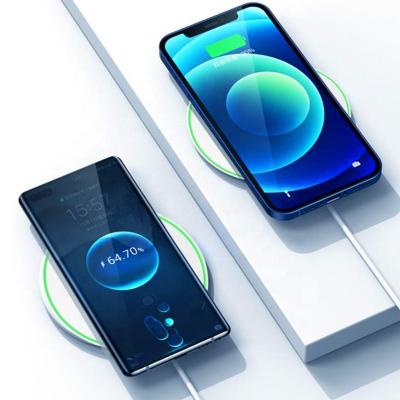 China Low MOQ China Wholesale Price Reusable Custom LOGO Universal Cordless Phone Charging Qi 10W Smart Magnetic Wireless Charger for sale