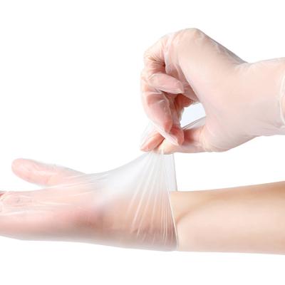 China Wholesale Durable PE Plastic Disposable Clear Kitchen Accessories Vinyl Gloves Odorless Cleaning Glov for sale