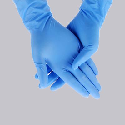 China Wholesale Food Contact Grade Disposable Blue Nitile Powder Nitile Free Latex Nitrilo Guantes Examination for sale