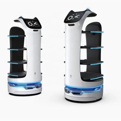 China 3D Obstacle Avoidance Robot Autonomous Autonomous Technology Restaurant Smart Food Delivery Serving Automatic Server for sale