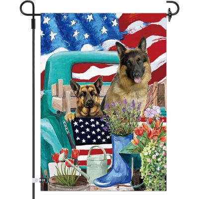 China FLYING Rough American Yorkie Dog Yard Garden Decorative Flag for sale