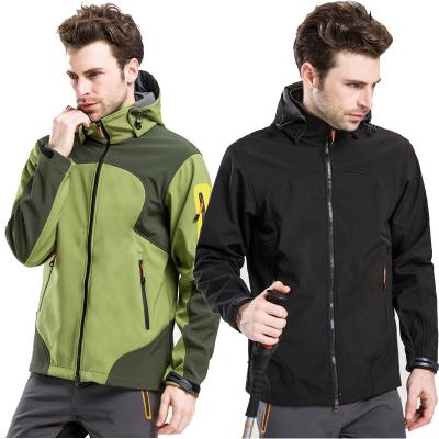 China Men's Winter 2-in-1 Breathable Ski Jacket With 6 Pockets Mow Scratch Hood Water Resistant Detachable Snowboard Jacket for sale