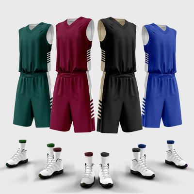 China Antibacterial Reversible Basketball Tank Tops Sports Basketball Sleeveless Cool Sweatshirt Vest Double-Layer Men Shirt Breathable Running for sale